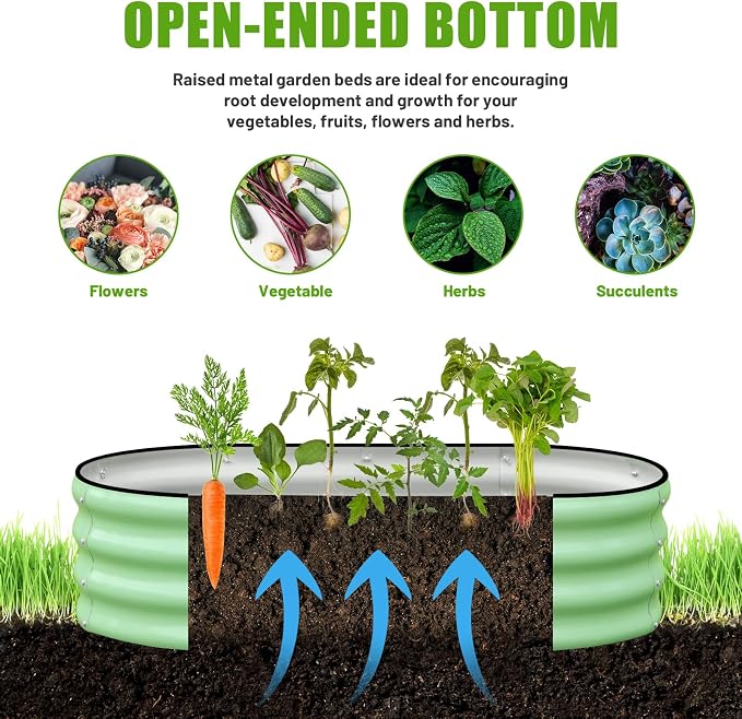 Galvanized Raised Garden Bed Outdoor - Image 7