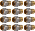 SharkBite Max Male Adapter, 3/4 in Push-to-Connect x 3/4 in MNPT, Brass by SharkBite