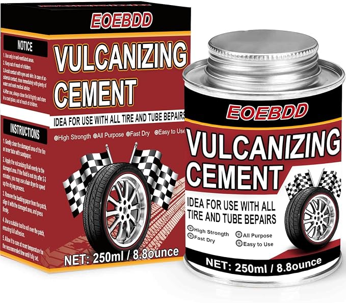 Chemical Vulcanizing Cement 250ML/8.8 FL.Oz, Fast Dry Rubber Cement, All by EOEBDD