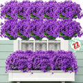 22 Bundles Artificial Flowers Outdoor, Faux Flowers UV Resistant by Powbrace