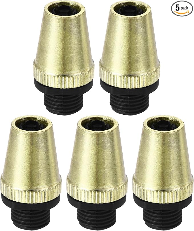 uxcell Cable Glands Strain Relief Cord Connector Grips Metal Gold Tone 5Pcs by uxcell