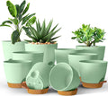 Utopia Home Self Watering Pots for Indoor Plants 6.8"/6.4"/5.9"/5.5"/4.9" Set by UTOPIAHOME