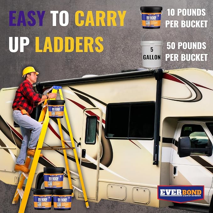 RV Roof Coating, Solar Reflective RV Roof Sealant, Waterproofing - Image 2