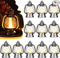 Ferraycle 12 Pcs Mini Lanterns 4 Inch Silver Lamp Table Decor | Western Cowboy by Ferraycle