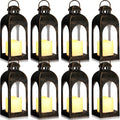 Tujoe 8 Pcs 10 Inch Decorative Candle Lantern Bulk by Tujoe