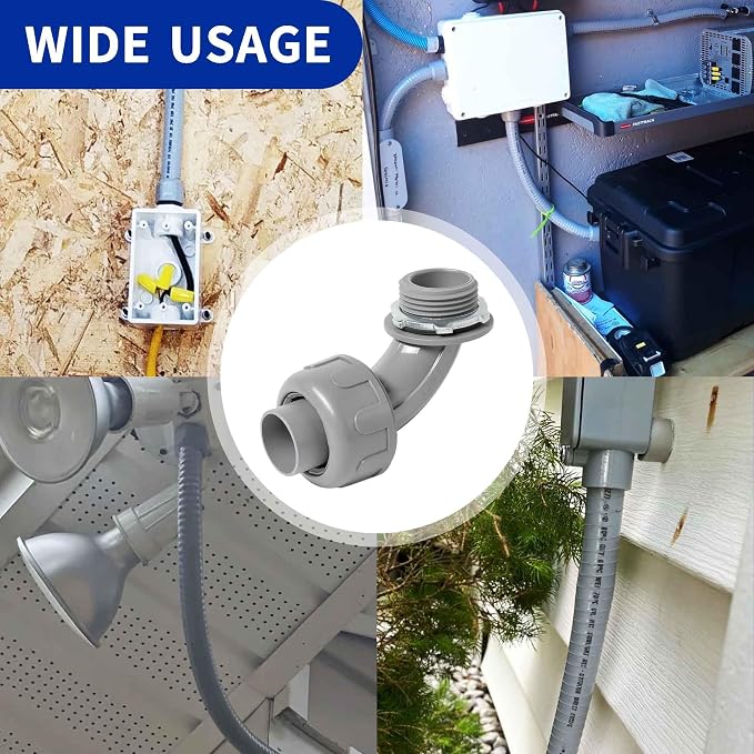 Yariwiz 1 inch Plastic Liquid Tight Conduit 90 Degree Elbow - Image 6