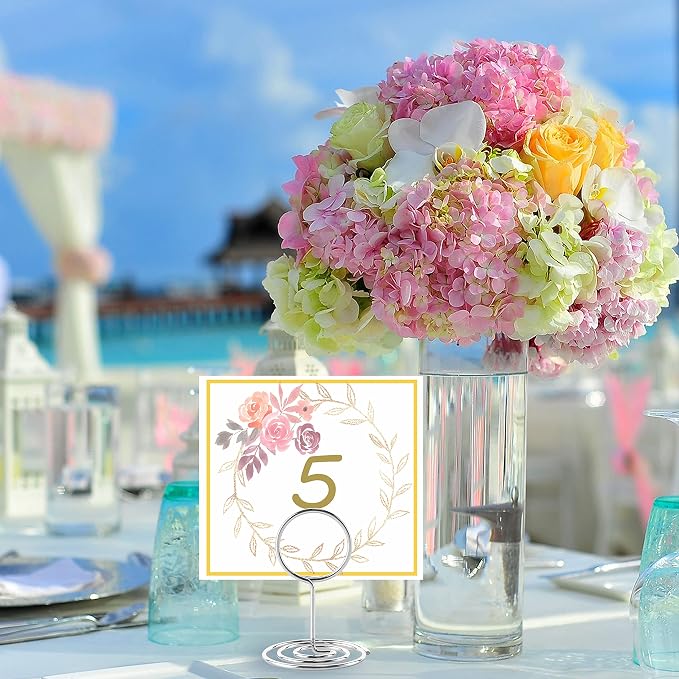 Table Number Holders, Photo Holder | Picture Holder, Card Stand Name Menu Clips - Image 3