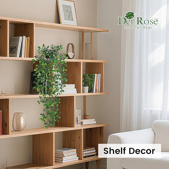 Der Rose 34" Fake Hanging Plant Artificial - Image 4