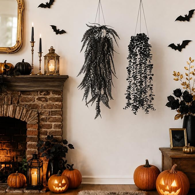 Der Rose 4 Pcs Fake Hanging Plants - Image 5