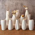 White Vase Set of 12, Small White Bulk Bud Vases by XunsigaPremiumGlassware