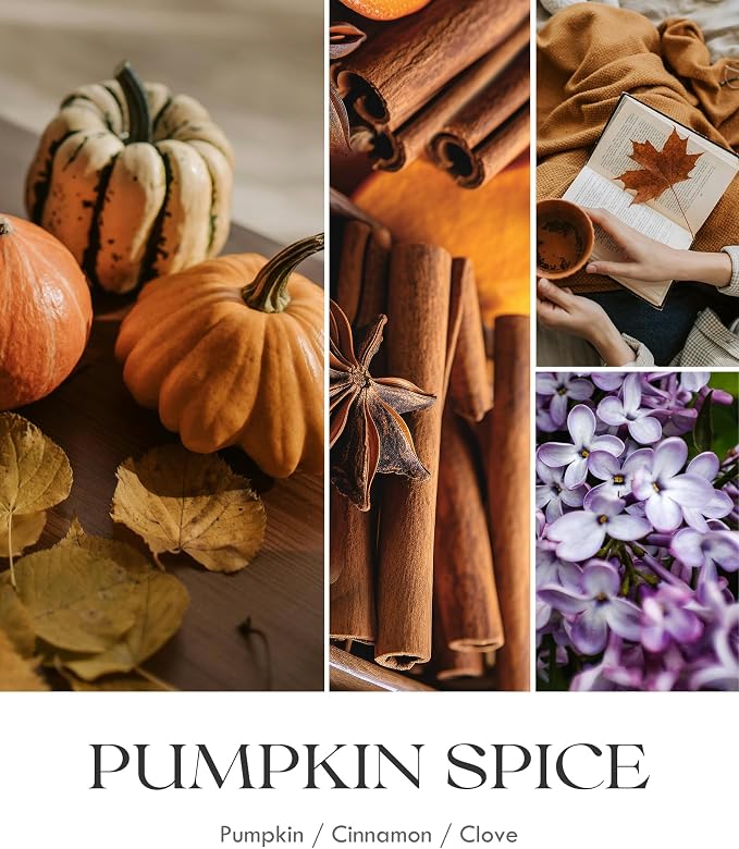 AOOVOO Pumpkin Spice Candles - 9 oz Scented Candles - Image 4