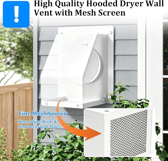 4 Inch Dryer Vent Cover Kit - Image 3