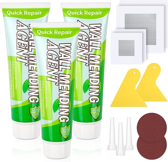 Mckanti 3 Pcs Drywall Repair Kit, Spackle Wall Repair Kit by Mckanti