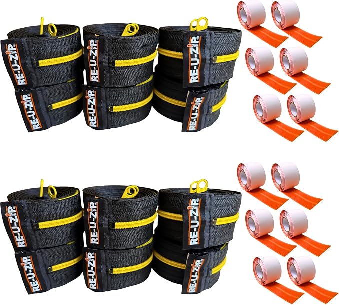 RE-U-ZIP Reusable Dust Barrier Zipper, Fail-Safe™, Replaceable & Lockable by RE-U-ZIP