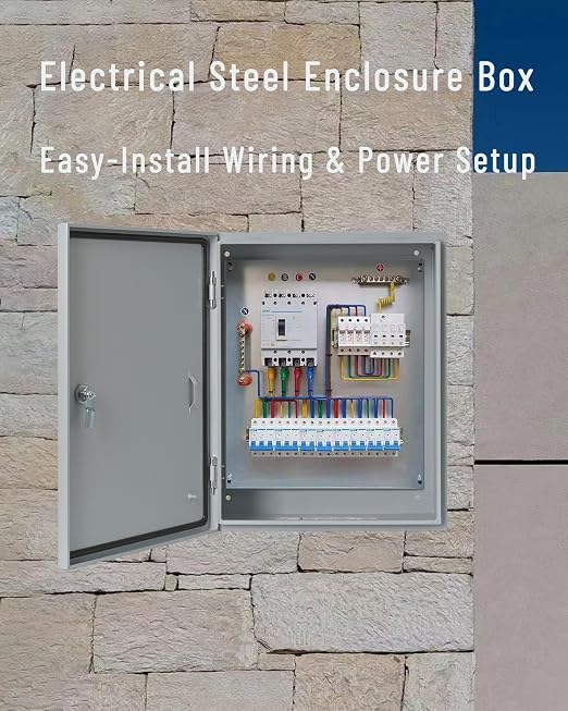 Waterproof Electrical Enclosure 20 x 20 x 6'', Outdoor Electrical Box - Image 3