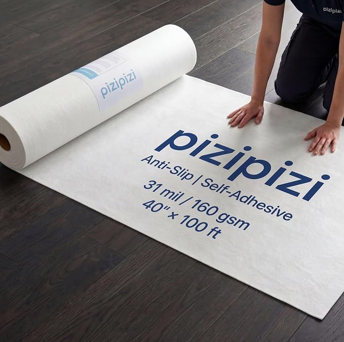40"x100' Temporary Floor Protection, Self-Adhesive Floor Covering, 333 sqft by PremiumFloorProtection