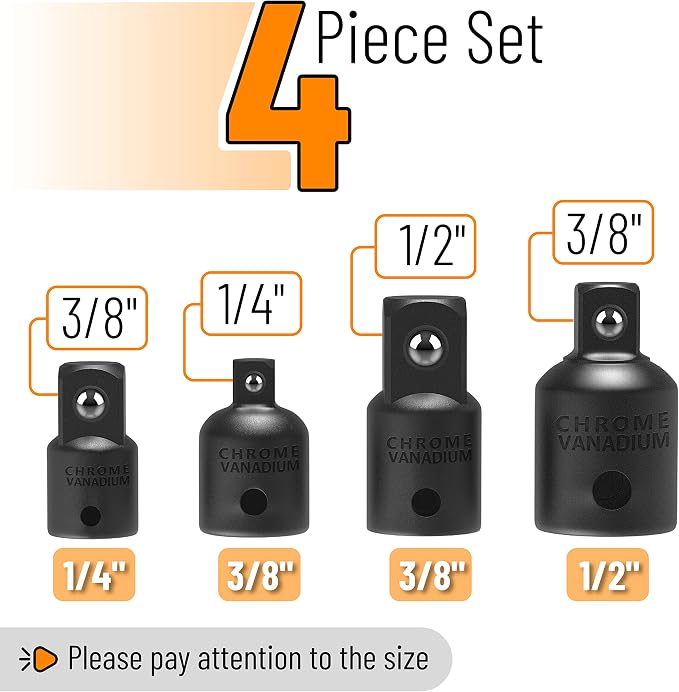 Bates- Impact Socket Adapter and Reducer Set, Impact Sockets Adapter Sets - Image 2