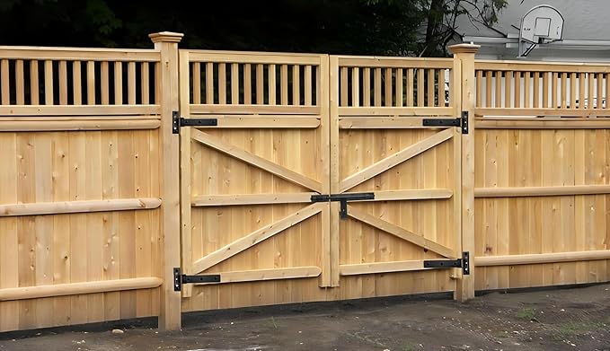 13" Heavy Duty Gate Hinges, 900 Lbs Capacity, 180° or 90° Smooth Open | - Image 2