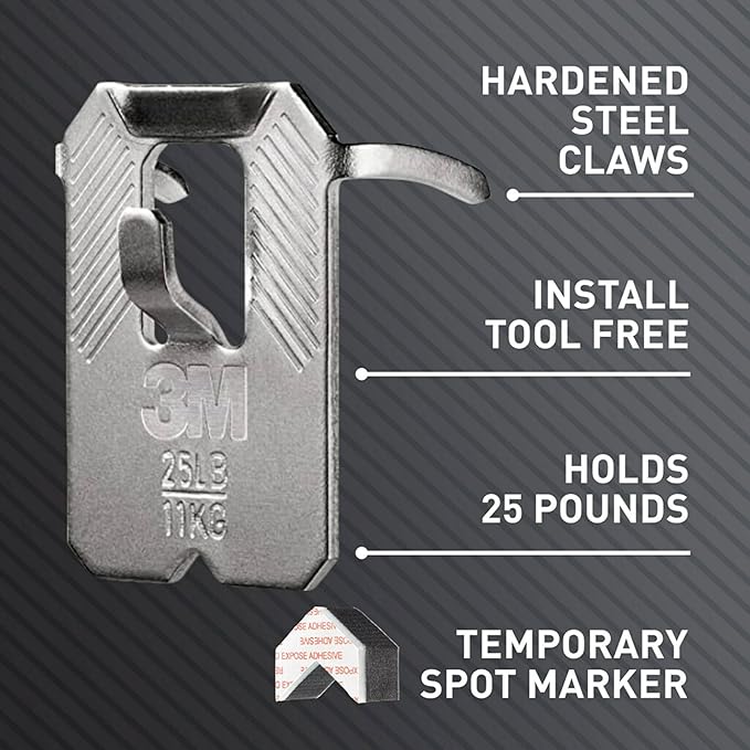 3M CLAW 25 lb. Drywall Picture Hanger - Image 5