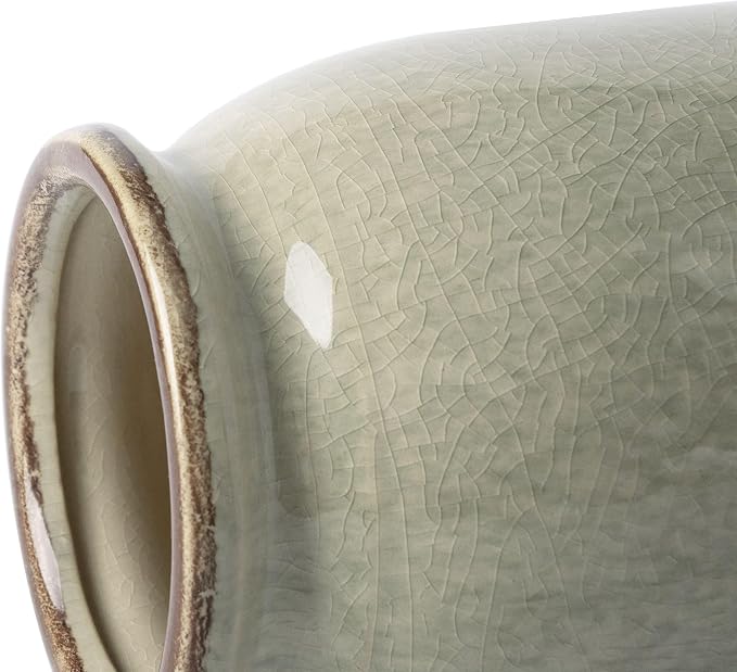 VICTOR & TERESA Rustic Large Green Vase - Image 6