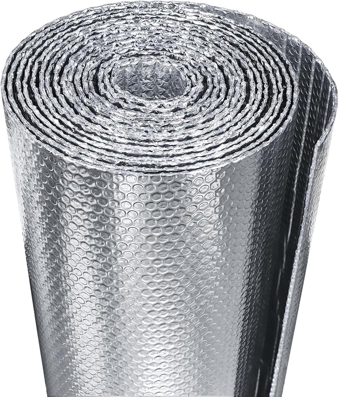 Window Insulation for Summer Heat, Bubble Reflective Insulation Roll 16" x 10 FT by AGHITG