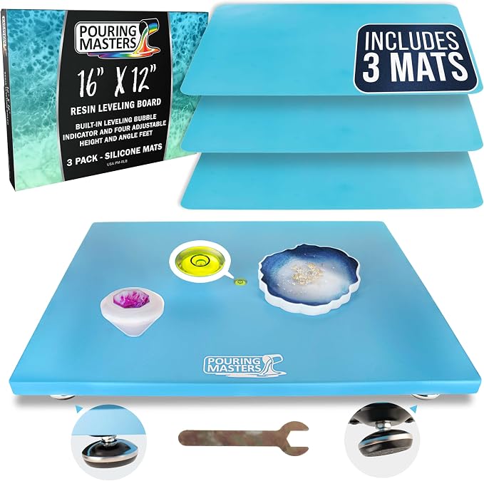 Pouring Masters Leveling Board for Epoxy Resin & Acrylic Pouring by Pouring+Masters