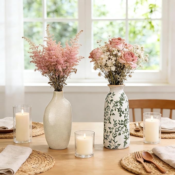 Ceramic Vase Set of 6，Flower Vases，Small Vases - Image 7