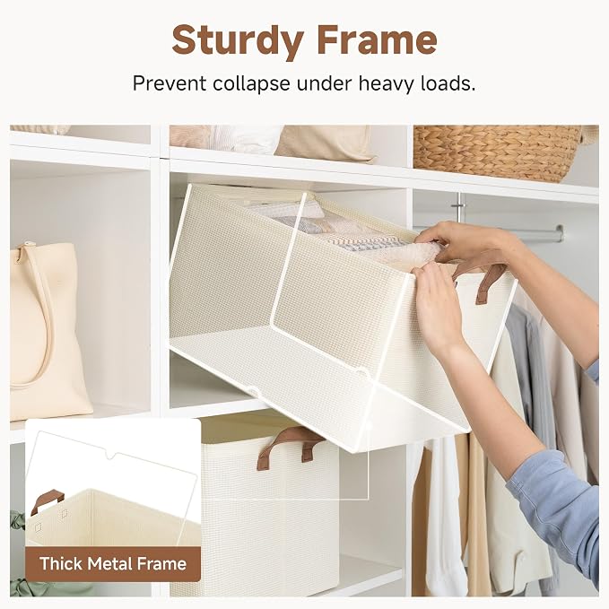 StorageWorks 45L Closet Storage Bins, Storage Baskets, - Image 4
