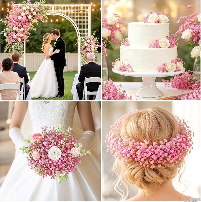 21Pcs Babys Breath Artificial Flowers, Baby Breath Flowers Artificial Bulk | - Image 8