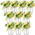 XunYee 10 Set Mason Jars for Centerpieces, Gypsophila Rose | Mason Jar Flower by XunYee