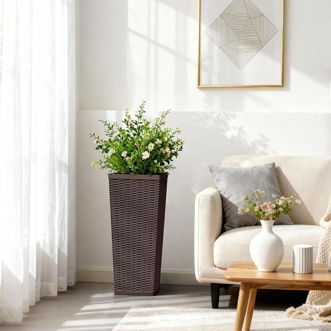 30 Inch Tall Plastic Planters - Image 2