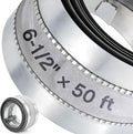 Zonon 6-1/2 x 50 ft Silicone Flexible Duct Connector Canvas Duct Connector Roll by Zonon