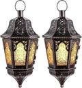 Ramadan Lantern Decorative Indoor & Outdoor, Metal Christmas Moroccan Candle by DECORKEY