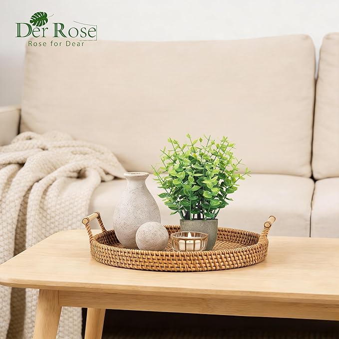 Der Rose 4 Pack Artificial Plants Indoor Fake Plants - Image 4