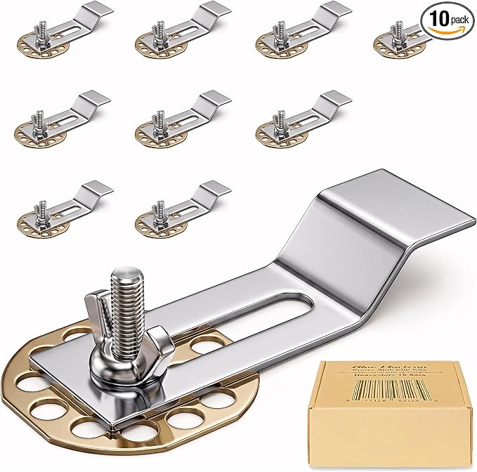 Sink Clips, Undermount Sink Brackets, Bathroom Kitchen Ceramic Stainless Steel by BlueHorizon