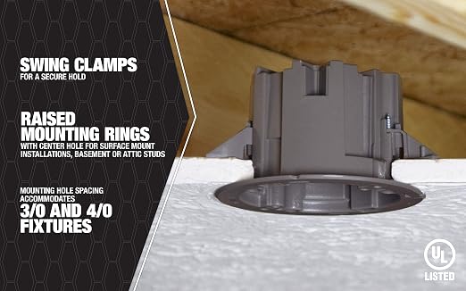 Southwire MSBST250 Smart, Shark Tooth Integrated Fixture and Ceiling Electrical - Image 6