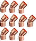 EZ-FLUID Plumbing 1/2" C X C Copper 45 Degree Elbow, LF Short Turn Pressure by EZ-FLUIDPlumbingProducts