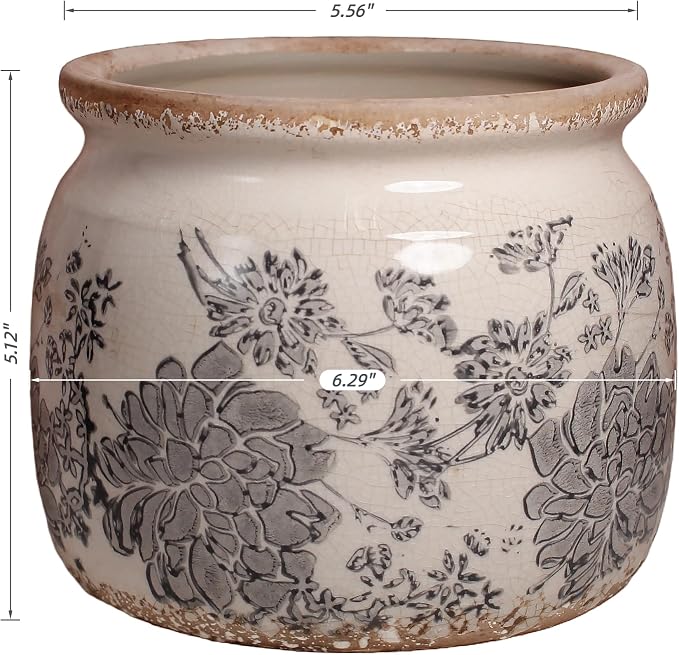 Modern Farmhouse Ceramic Planter & Vase - Image 3