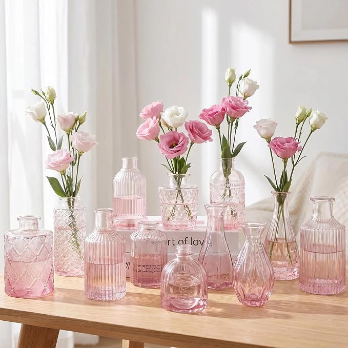 Mini Bud Vases Centerpieces for Tables, Small Flower Vases Suitable for - Image 5