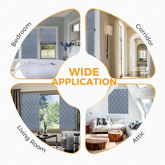 Window Insulation Kit 39"x63" | 3-Layer Cotton Thermal Insulated Window Cover - Image 7