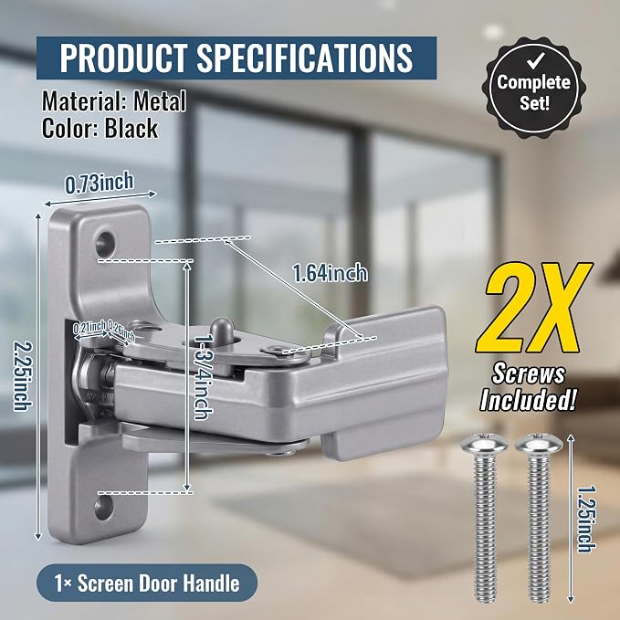 Screen Door Latch Inside Handle - Image 3