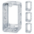 4 Pack - 4x2” Rectangle Steel Outlet Box Extension Ring| 1-1/2" Deep Box by OhLectric