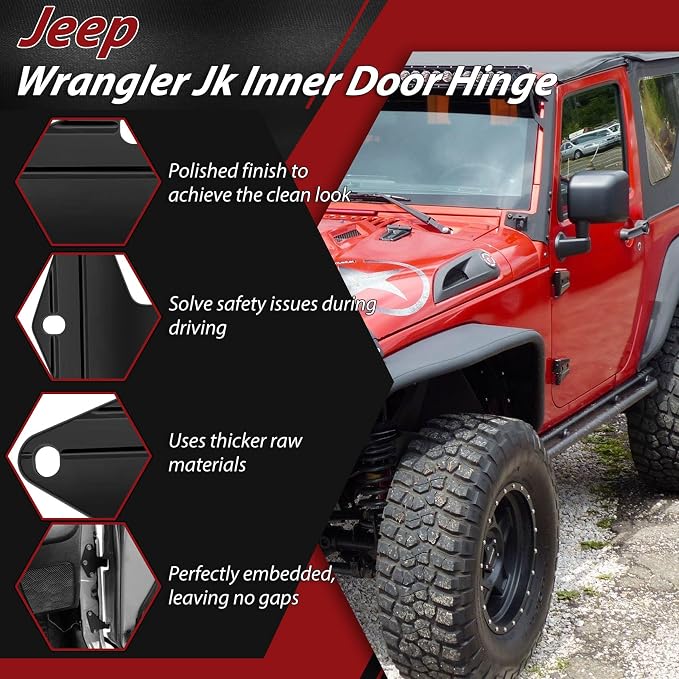 Jeep Wrangler JK Interior 4 Door Hinge - Image 7
