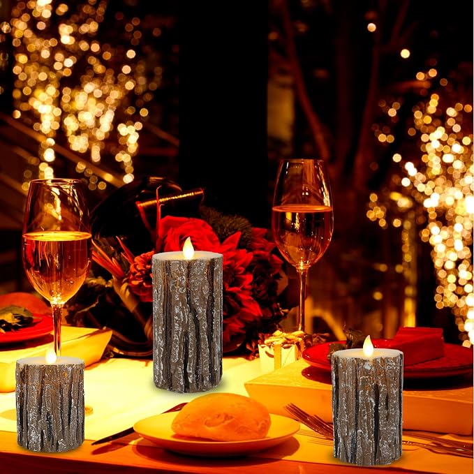 Flameless Candles Battery Operated Candles Real Wax Pillar LED Candles - Image 4