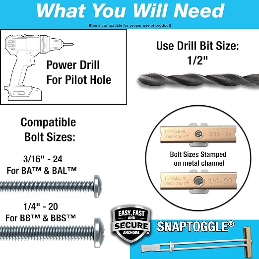 TOGGLER SNAPTOGGLE Drywall Anchors - Image 3