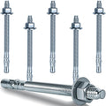 3/8 x 5 inch Wedge Anchors, Galvanized Concrete Anchors, Concrete Wall Anchors by Unknown