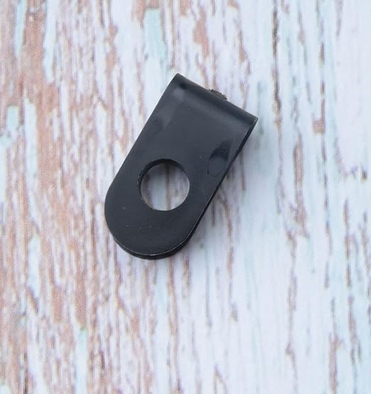 SOWAKA 50 Pcs Cable Clamp Black R Type Nylon Screw Mounting Cable | Cable - Image 5