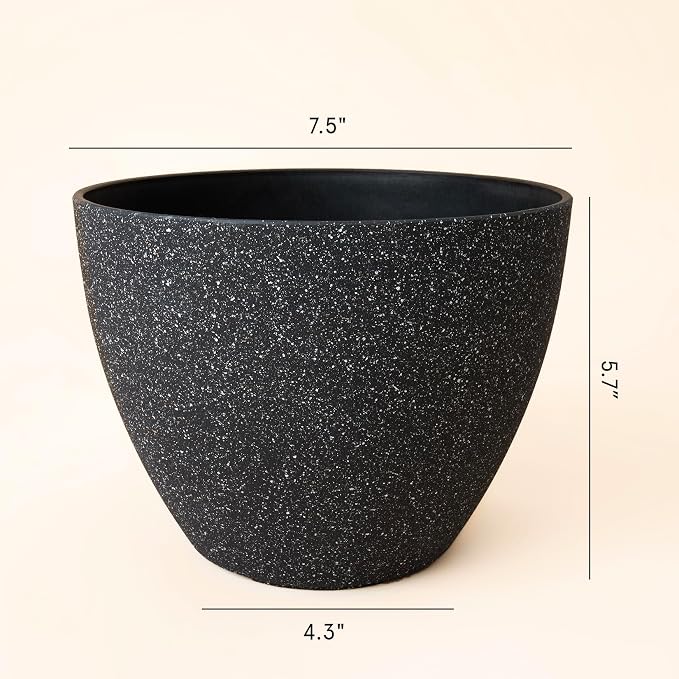 LA JOLIE MUSE Planter Pots, Indoor Outdoor Flower Pot, 7.5 Inch, Balcony and - Image 7
