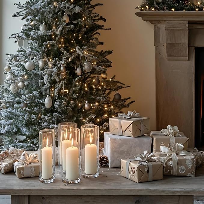 24 Pcs White Pillar Candles - Image 7