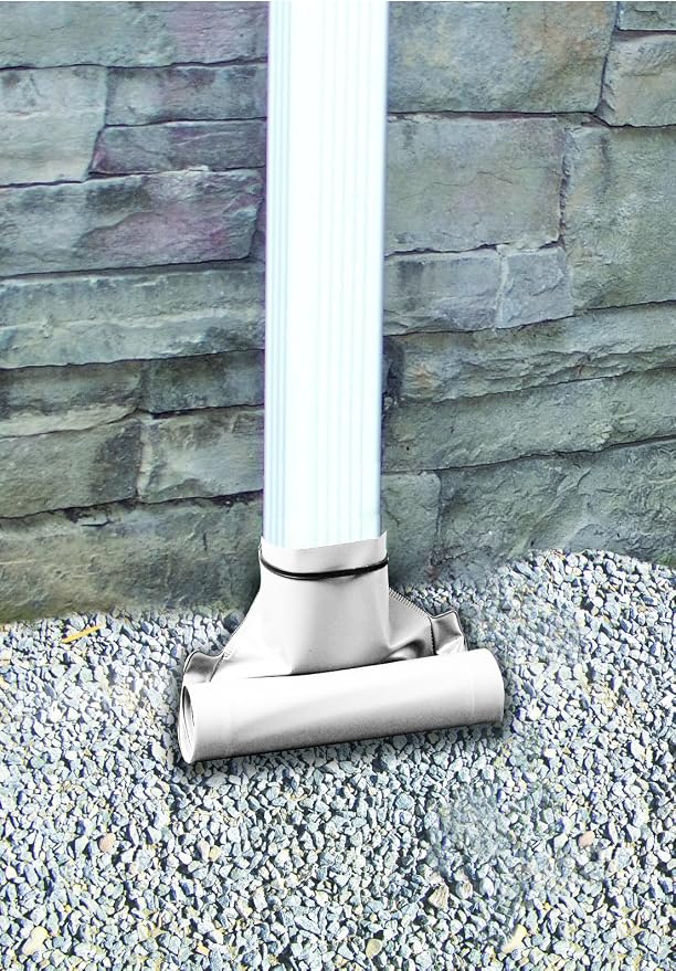 Frost King DE46WH Automatic Plastic Drain Away Downspout Extender, Extends - Image 2